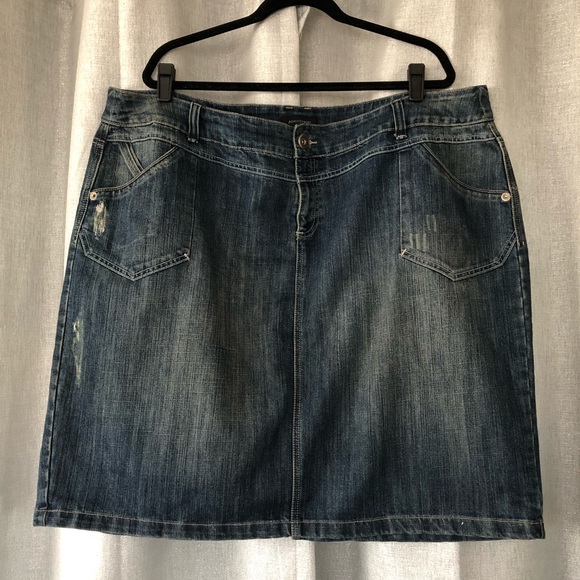 Ashley Stewart Denim Skirt - Picture 1 of 3